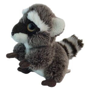 Wild Republic Raccoon Plush 7" Brown‎ Stuffed Animal Toy